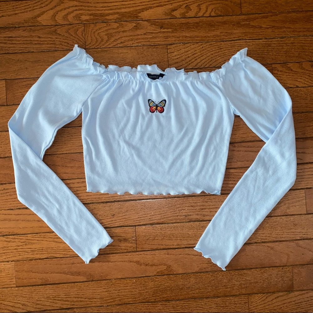 butterfly crop top